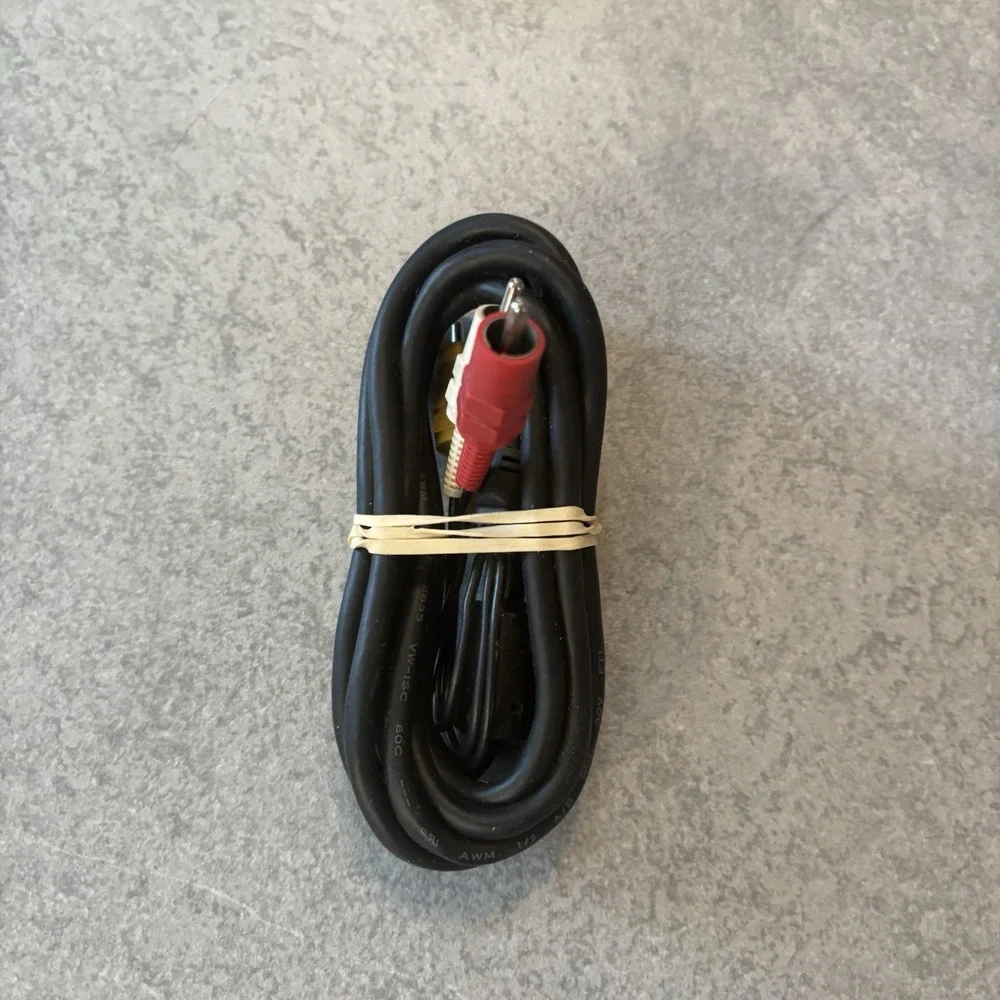 Sony PlayStation Ps1 Ps2 Ps3 - Black AV Cables OEM